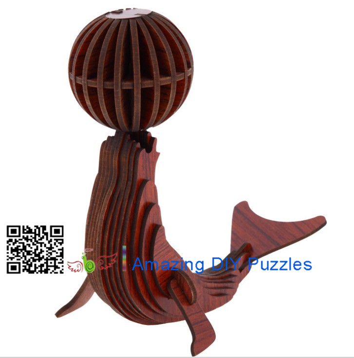 DIY toy-3D puzzle-Rosewood sea lion